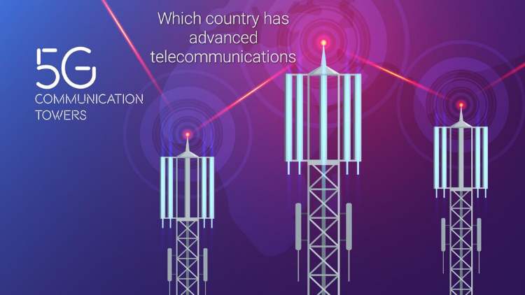 Which country uses ultra-modern telecommunications