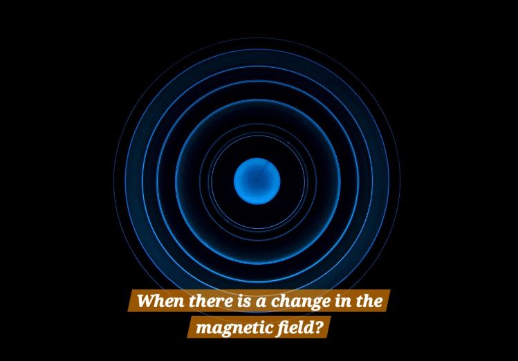 When did the magnetic field change occur?